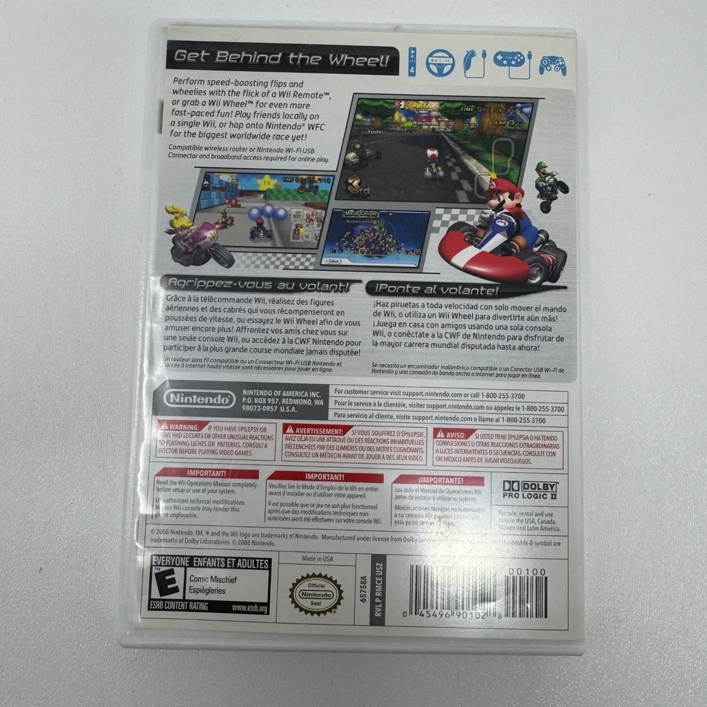 Mario Kart Wii Nintendo Wii Game Complete with‎ Manual, EUC